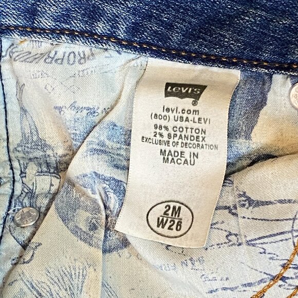 Levi's Mid Rise Straight 552 Blue Jeans Sz 2M  31x32" #99S - Picture 9 of 10